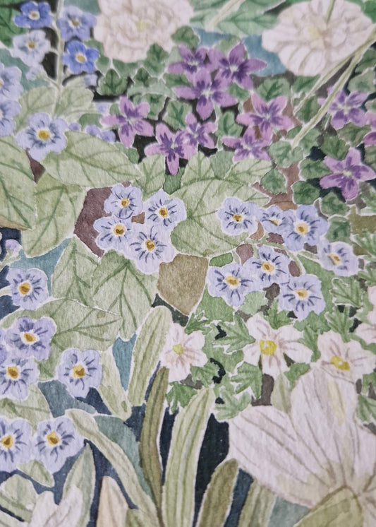 "Around the corner" - Original Aquarell