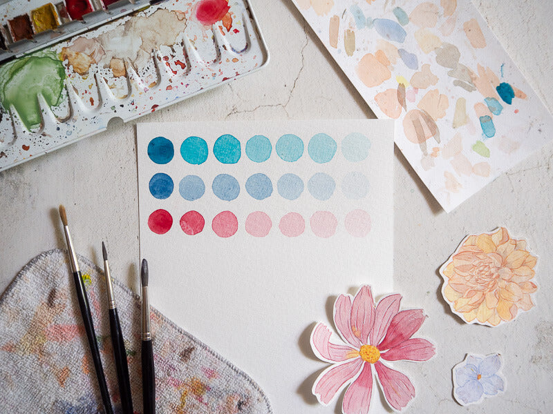 Blumen in Aquarell – Mama-Kind Workshop im der Kids Safari