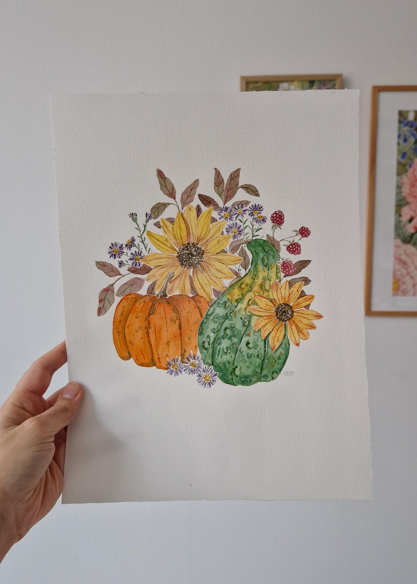 "Goldener Herbst" - Original Aquarell