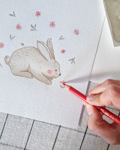 Blumen in Aquarell – Mama-Kind Workshop im der Kids Safari