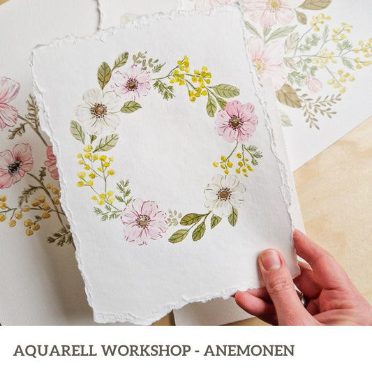 Anemonen Aquarell Workshop - 07.09.24 / 11 - 15 Uhr