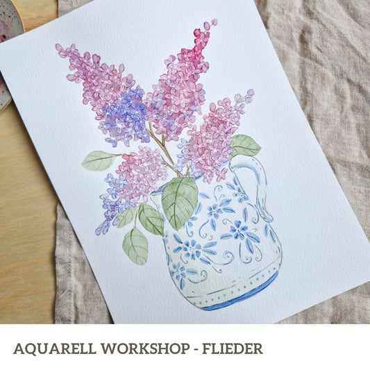 Flieder Aquarell Workshop - 08.06.24 / 11 - 15 Uhr