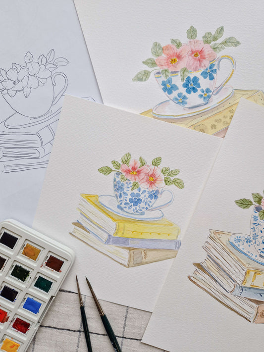 Cozy Tea Time Aquarell Workshop - 02.02.25 / 14 - 18 Uhr