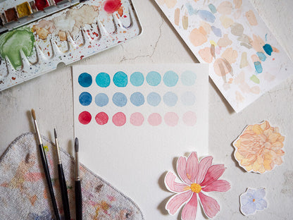 Blumen in Aquarell – Mama-Kind Workshop im der Kids Safari