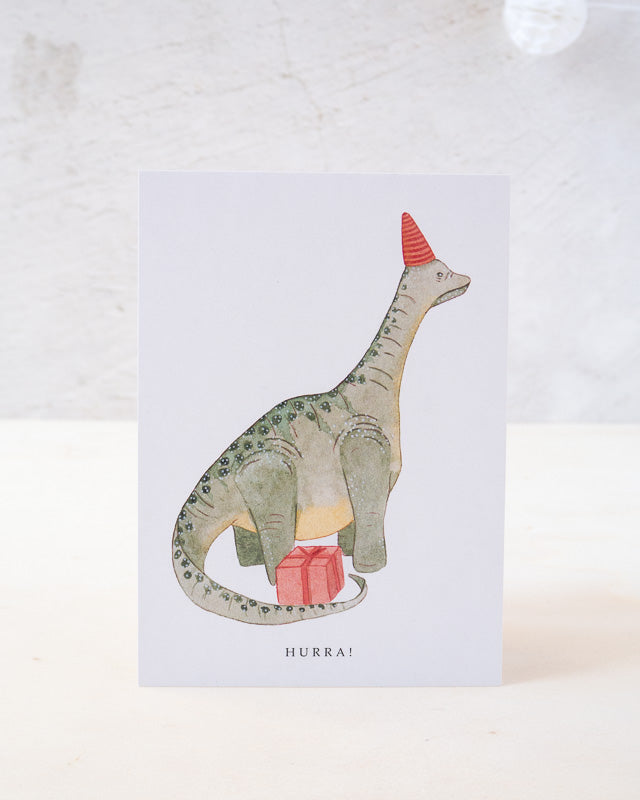 "Brontosaurus" Dinosaurier Geburtstagskarte