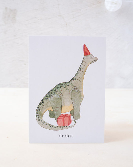 "Brontosaurus" Dinosaurier Geburtstagskarte